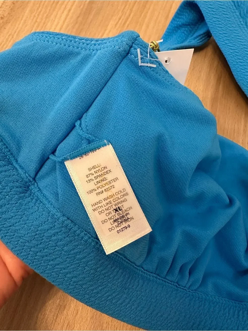 Mynah Aruba Sky Bright Blue Triangle Bikini Top
